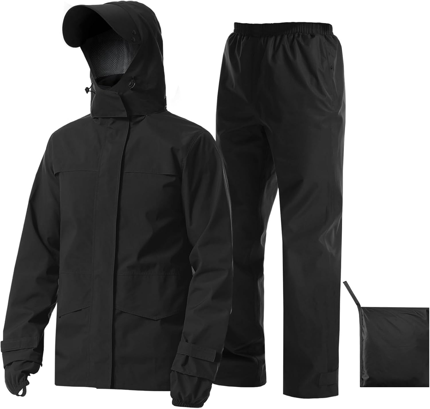 iCreek Rain Suit Waterproof Breathable Lightweight 2-Piece Rain Gear Unisex