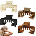 Hat Claw Clips for Women, 4-Piece Set with Four Color Options, Secure Baseball Cap Hair Accessories, Durable PVC Material for Active Lifestyles, Ideal for Sports and Outdoor Activities