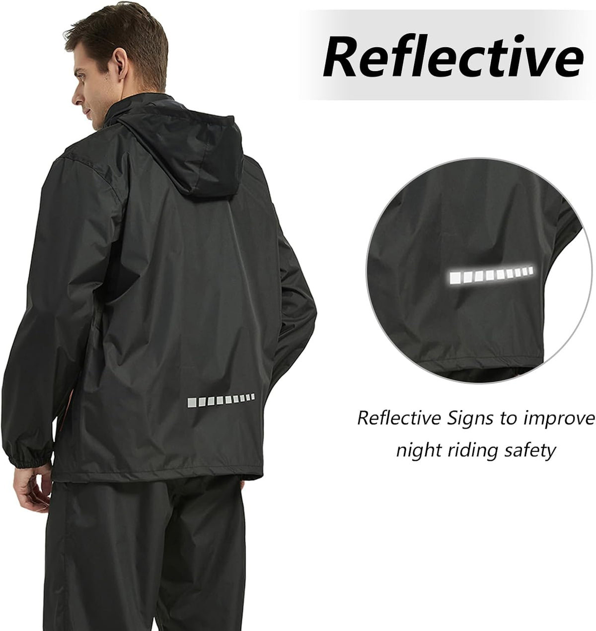 Rain Suits for Men Women Waterproof Lightweight Hooded Breathable Rain Gear Raincoat for Fishing Hiking Cycling
