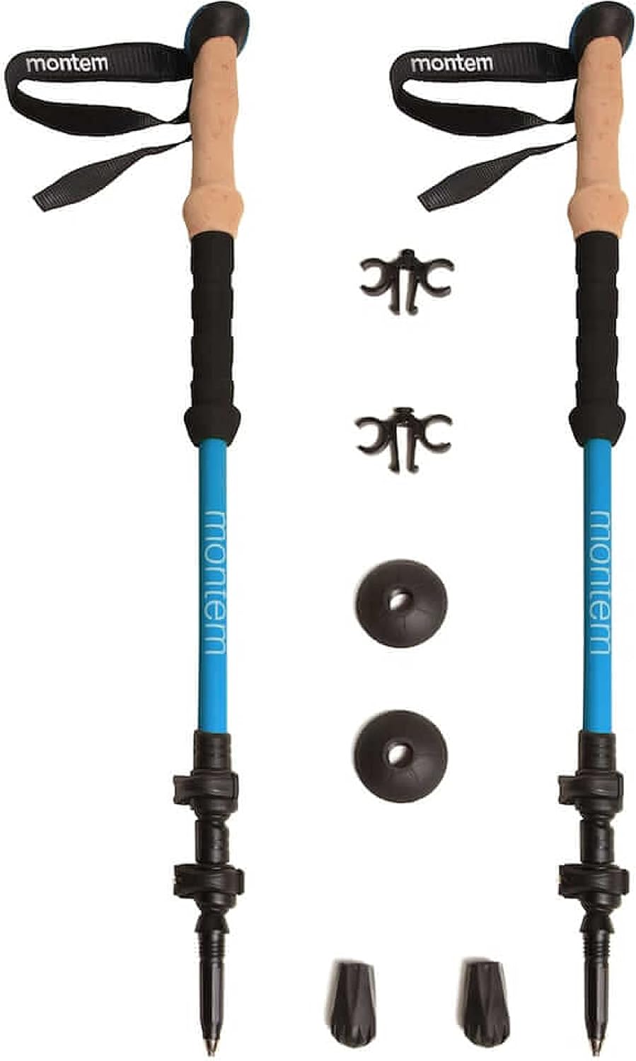 Montem Ultra Light Trekking, Walking, and Hiking Poles, 2-Pack | Collapsible, Lightweight, Quick Locking, Weather-Resistant, Ultra Durable