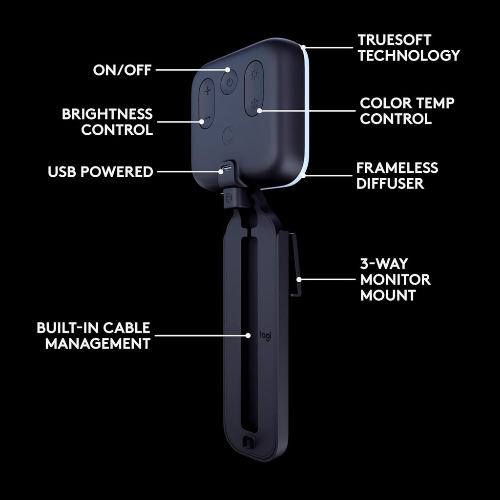 Logitech for Creators Litra Glow Premium LED Streaming Light - Graphite