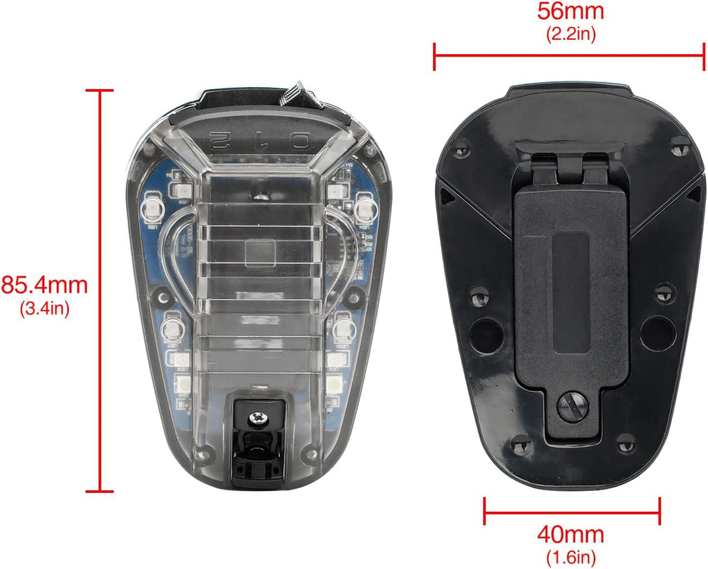 NOBUHIRO 4 Modes Tactical Helmet Light with Visible LED+IR Constant/Strobe