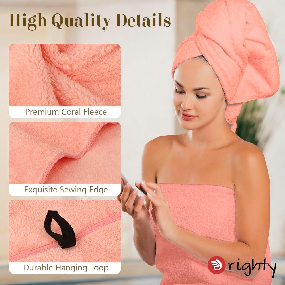 Orighty Bath Towels, Soft Feel Bath Towel, 2 Pack (27'' x 54'')