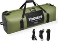 130L Waterproof Duffel Bag, Heavy Duty Dry Bag with IPX7 Airtight Zipper, 700D PVC Extra Large Cargo Duffel with Straps for Camping, Boating, Kayaking, Roof Rack & Truck Bed