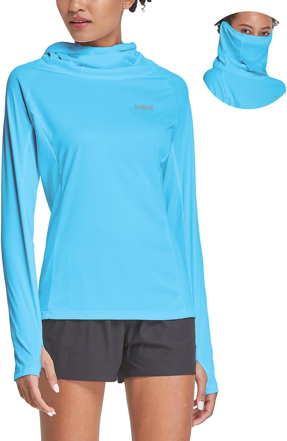 baleaf Women's SPF Shirts Long Sleeve Shirts UPF 50+ Hoodie Rash Guard