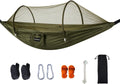 OdZMers Hammock with Mosquito Net, 1-Person Pop Up Camping Hammock Tent