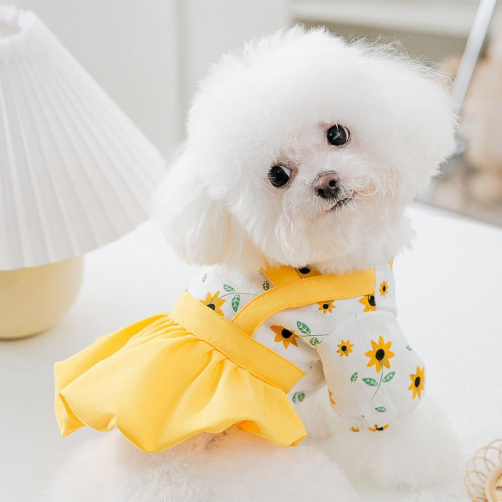Dog Dress Dog Princess Dresses Outfit Puppy Dog Skirt Lace Shining Embroiderd Bowknot Pet Clothes Girl for Wedding Birthday Party Cat Apparel