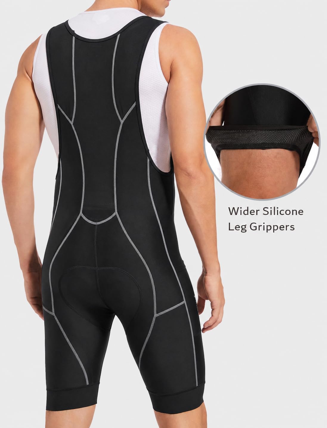 Przewalski Men’s 3D Padded Cycling Bib Shorts Bicycle Biking Bib Tights