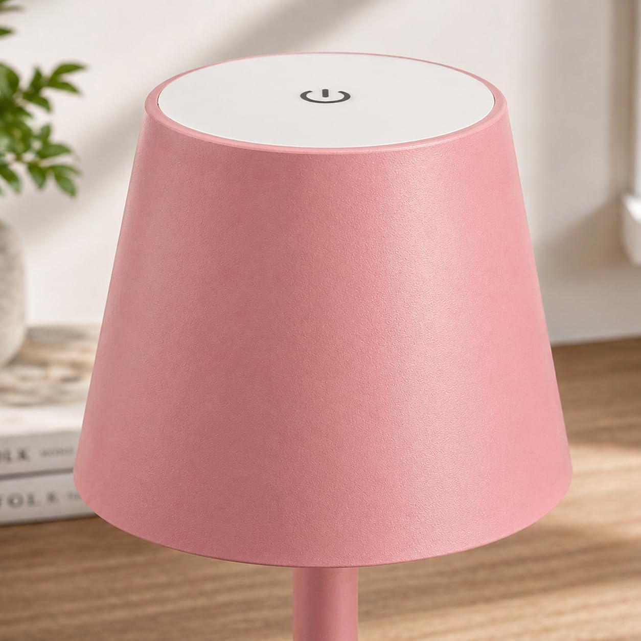 Yogaret Pink Cordless Table Lamps, 6000mAh Rechargeable Battery, 2 Pack
