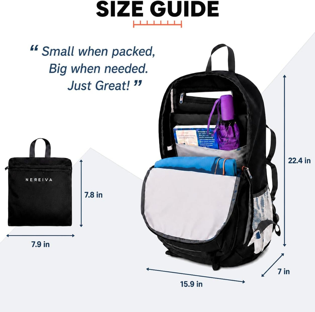 Voyage -35L Waterproof Foldable Outdoor Travel Backpack Packable Rain Cover