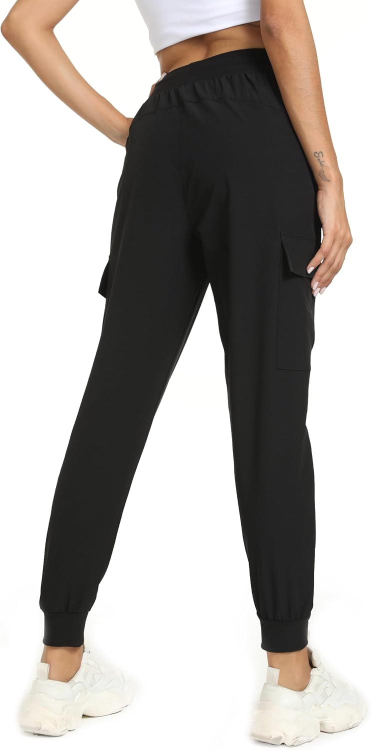 Womens Cargo Hiking Pants with 4 Pockets Lightweight Water Resistant