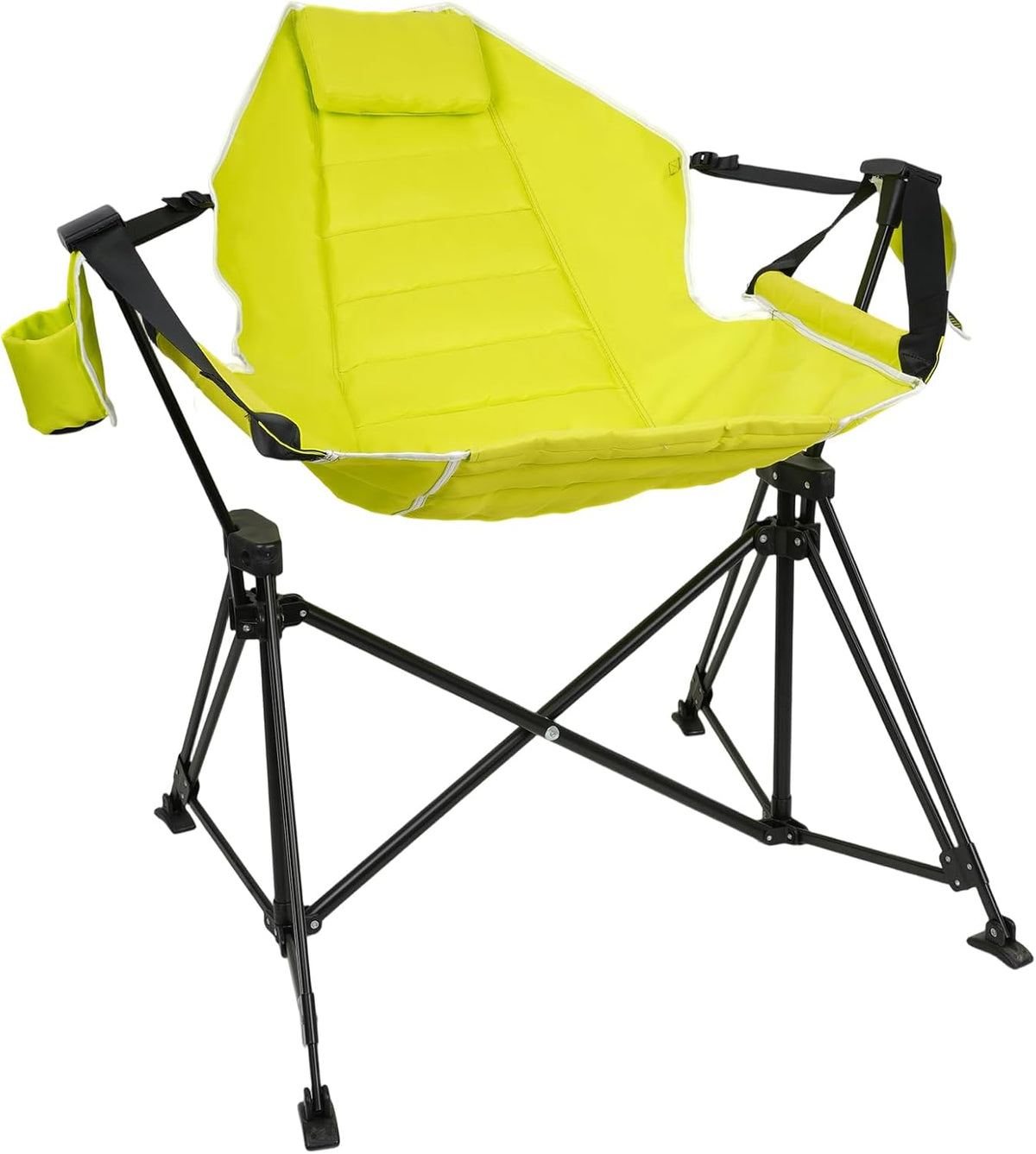 Hammock Camping Chair Folding 350lbs Foldable Portable Rocking Chairs for Adults Outside Swinging Camp with Stand Lawn Garden Hanging Outdoor
