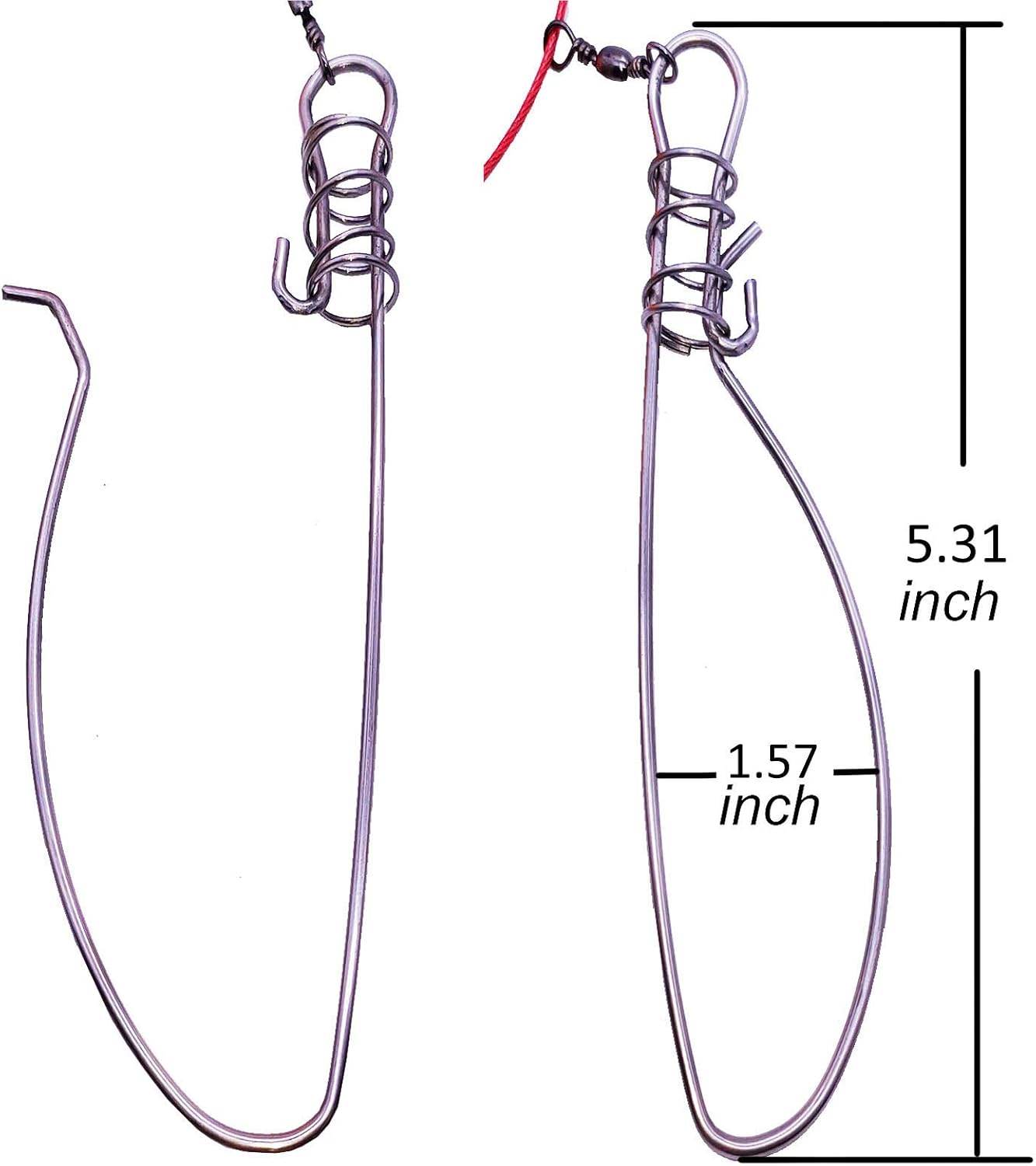 Fish Stringer, Fishing Stringer Clip Live Fish Lock, with High Strength Snaps/Buckles, Big Fish Wire Rope Cable Fishing Holder Kit with Float and Plastic Handle