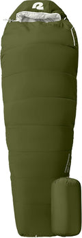 Retrospec Dream Mummy Sleeping Bag - 5, 15, & 30°F Cold Weather Camping & Travel Essential Gear with Water - Resistant Shell & Synthetic Fill - Zippered Pocket & Stuff Sack
