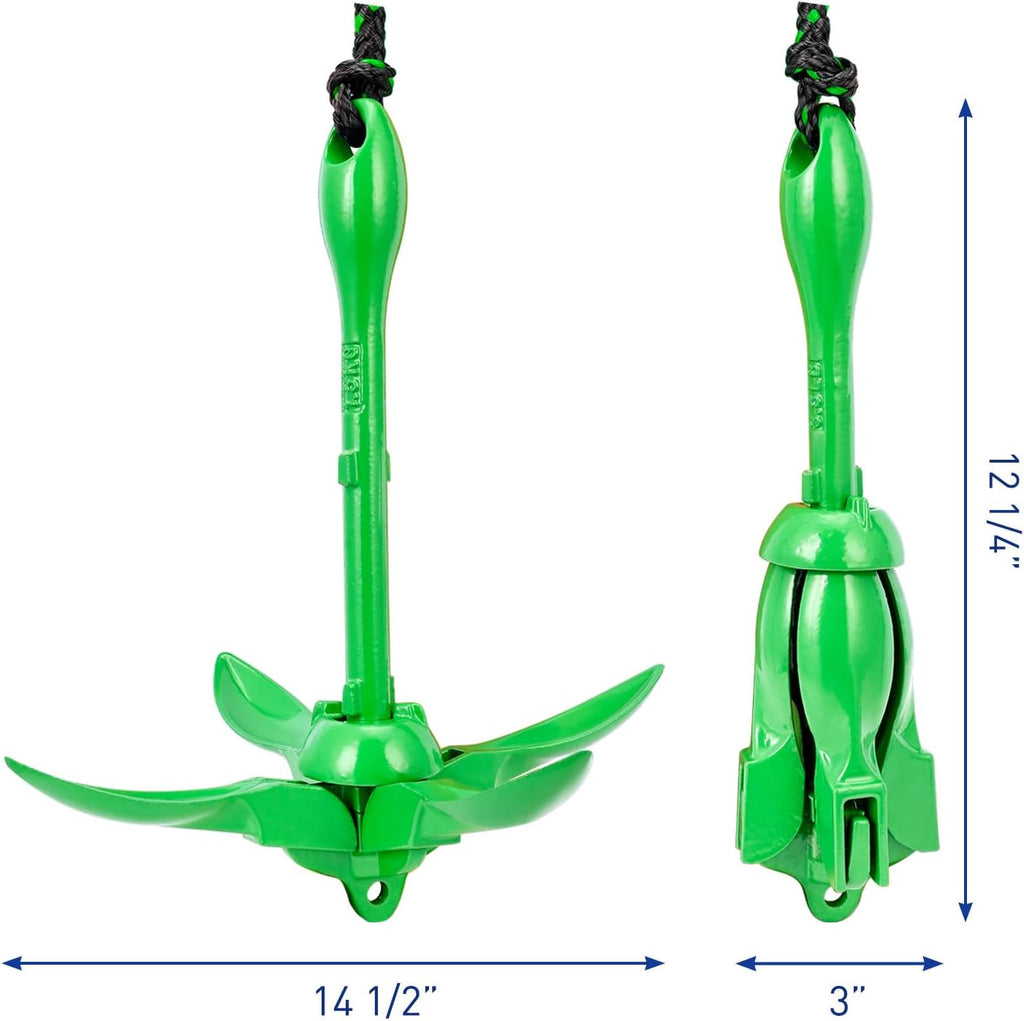 Young Marine Grapnel Anchor Kit for Small Boats, Kayaks, PWC, Jet Ski, Paddle Boards, etc. - 3.5 lbs