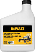 DEWALT Biosynthetic SAE 10W-30 Oil – 4-Cycle Engine Oil for Small Engines, Generators & Outdoor Power Equipment – Meets and Exceeds API SP – Extended Interval, Cold Start Protection – 18 oz