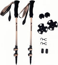 2pcs Ultralight Trekking Poles Adjustable Folding Walking Sticks 22.4-47.2"