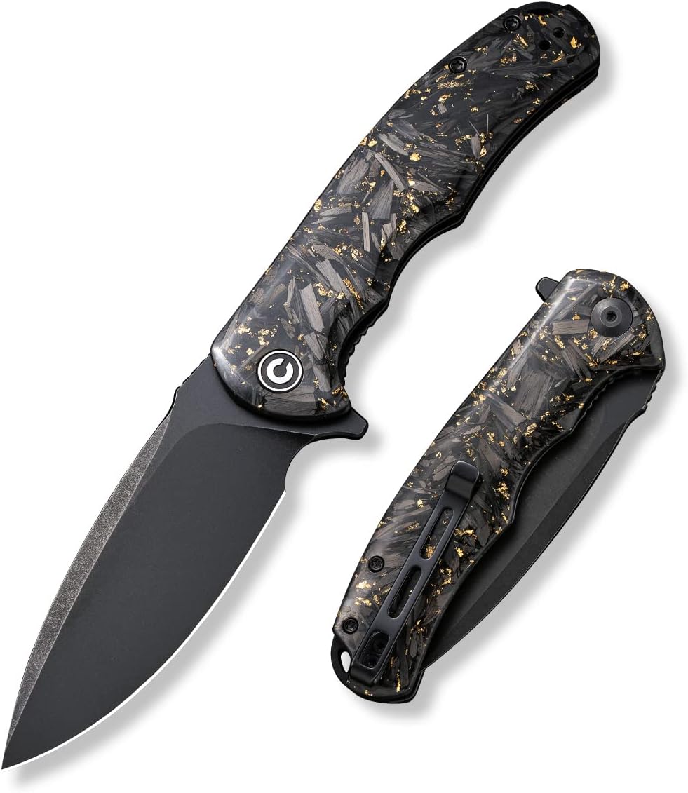 CIVIVI Praxis Folding Pocket Knife, 3.75" Blade Micarta Handle C803G
