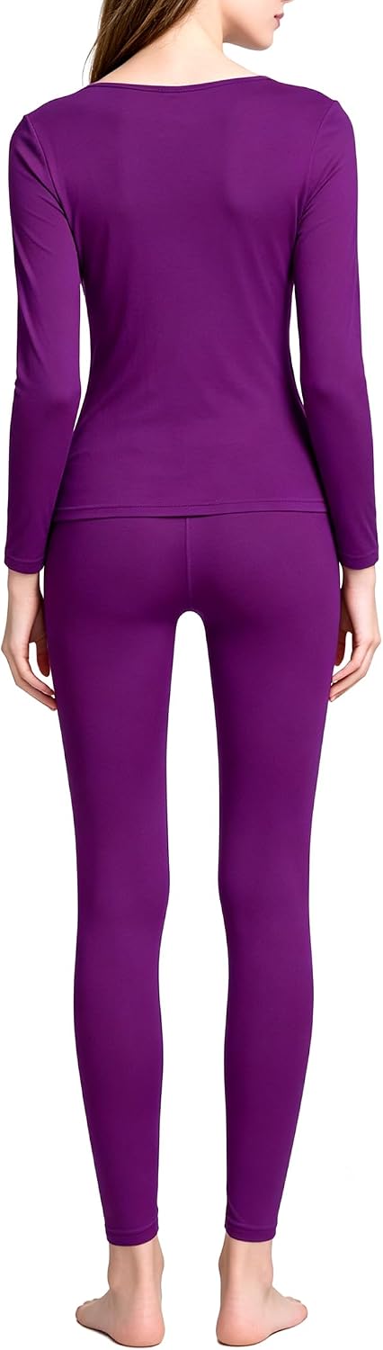 Women's Thermal Underwear Base Layer with Fleece Lined Winter Cold Weather