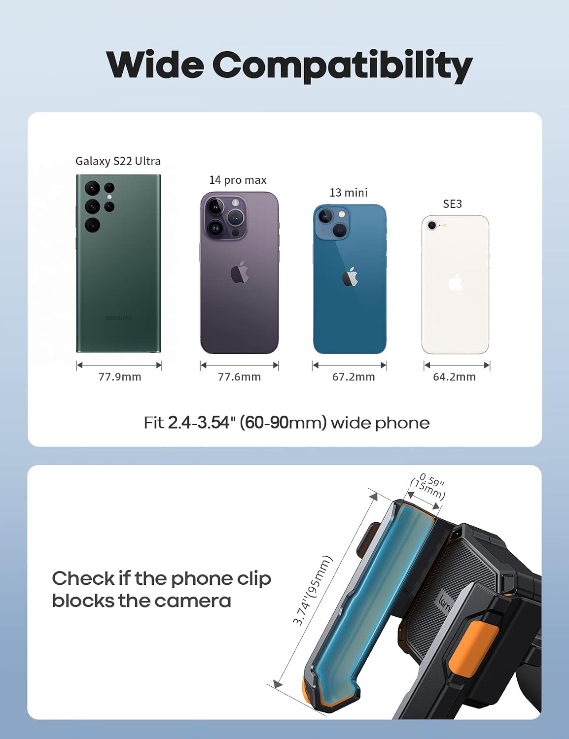 Lamicall Motorcycle Bike Phone Mount, 1s Lock Bike Phone Holder