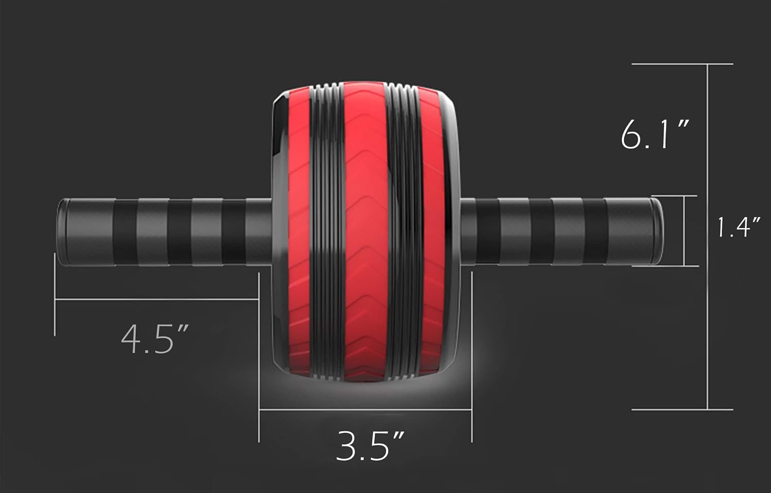 AB Wheel Roller, Exercise Abdominal Wheel Fitness for Gym & Home, Core Work-out Strength-Training Roller