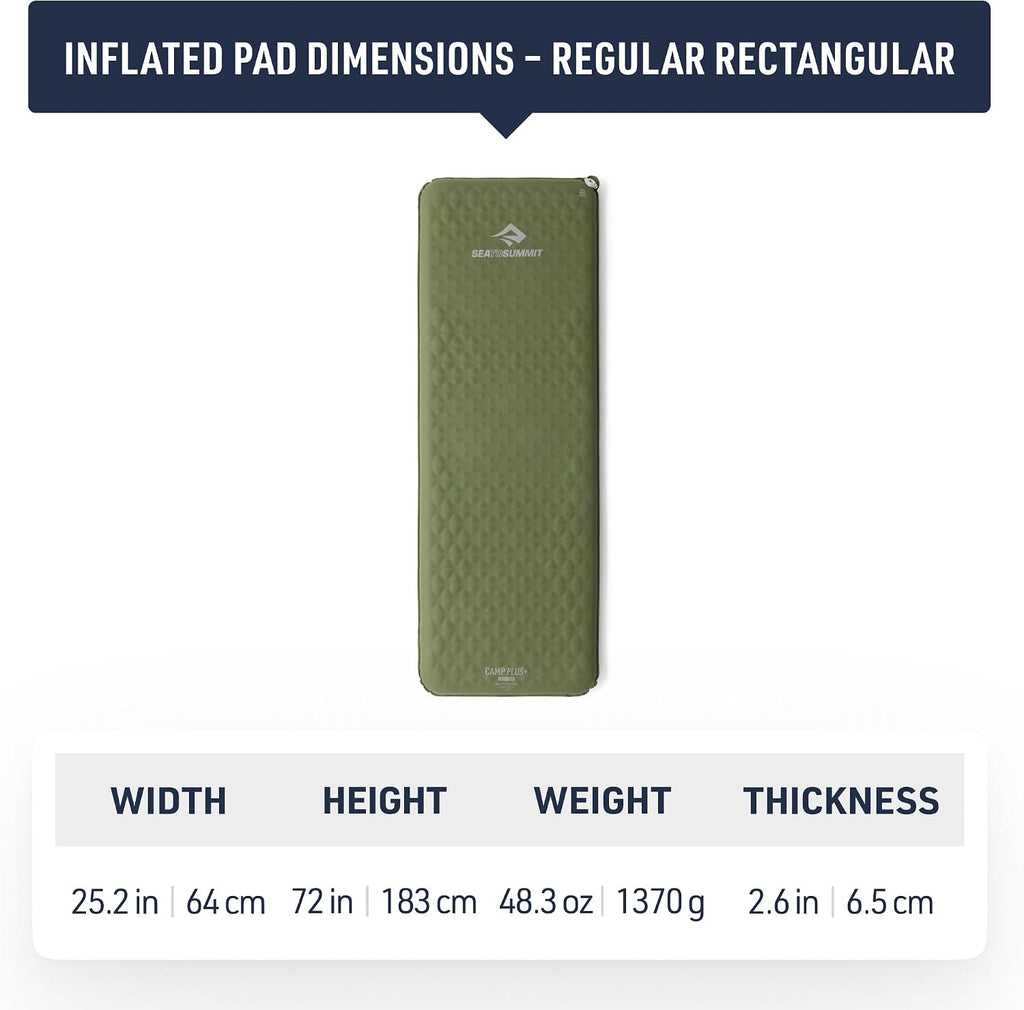 Sea to Summit Camp Plus SI Sleeping Mat, Rectangular/Regular