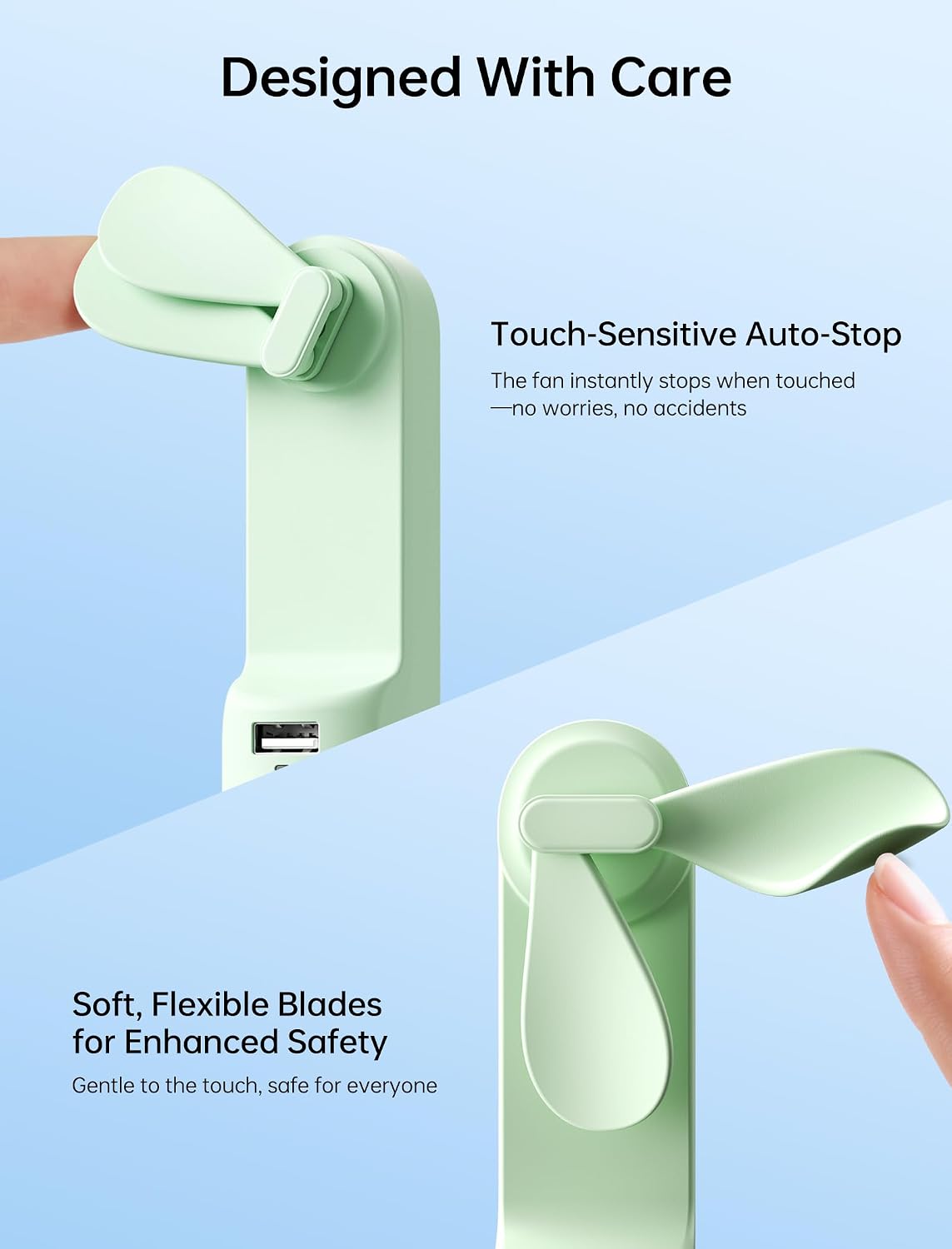 JISULIFE 3 IN 1 Portable Fan with Power Bank & Flashlight Featured