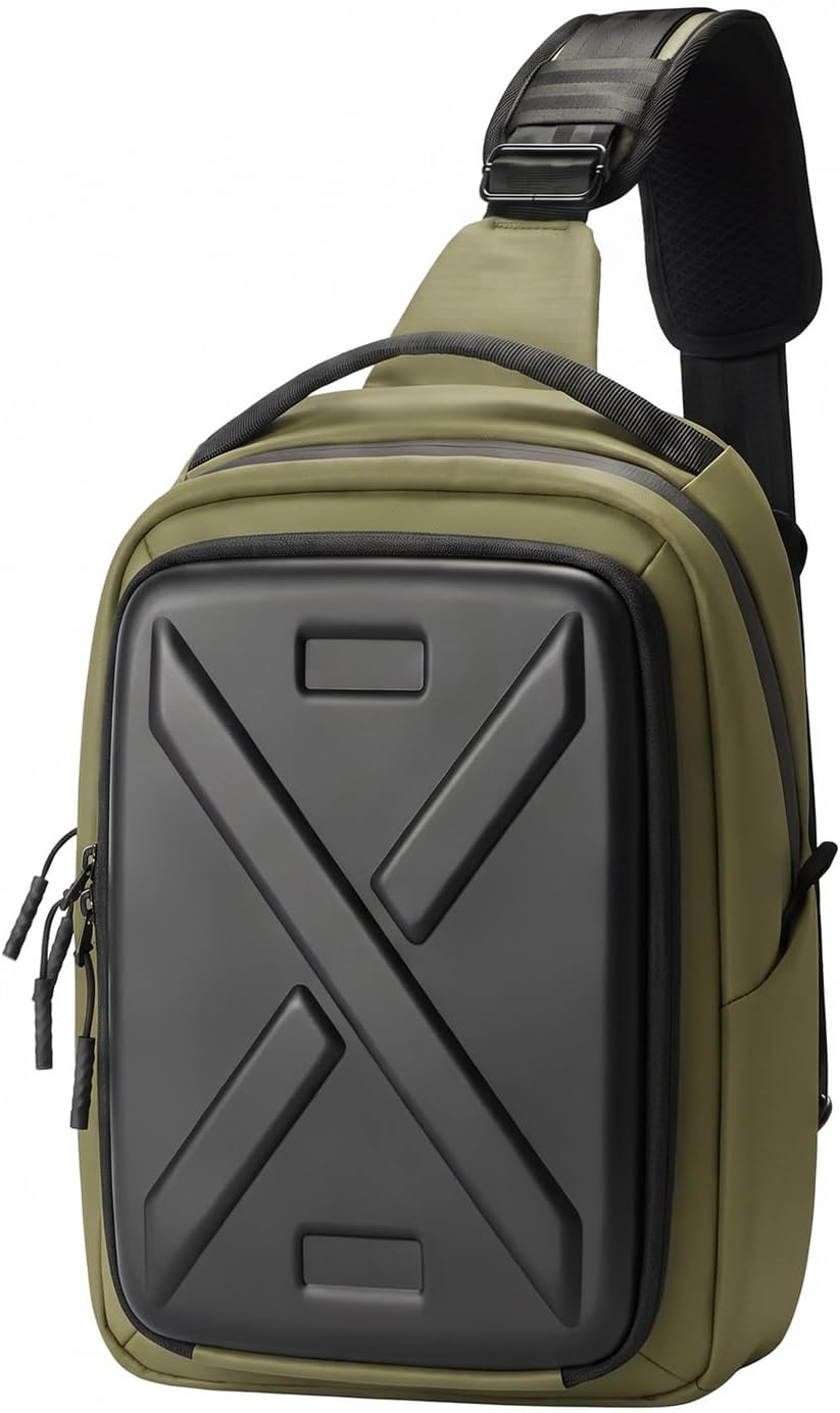 Besnfoto Camera Hard Shell Case Crossbody Camera Sling Bag Small Waterproof Photography Bag for Mirrorless and DSLR Cameras