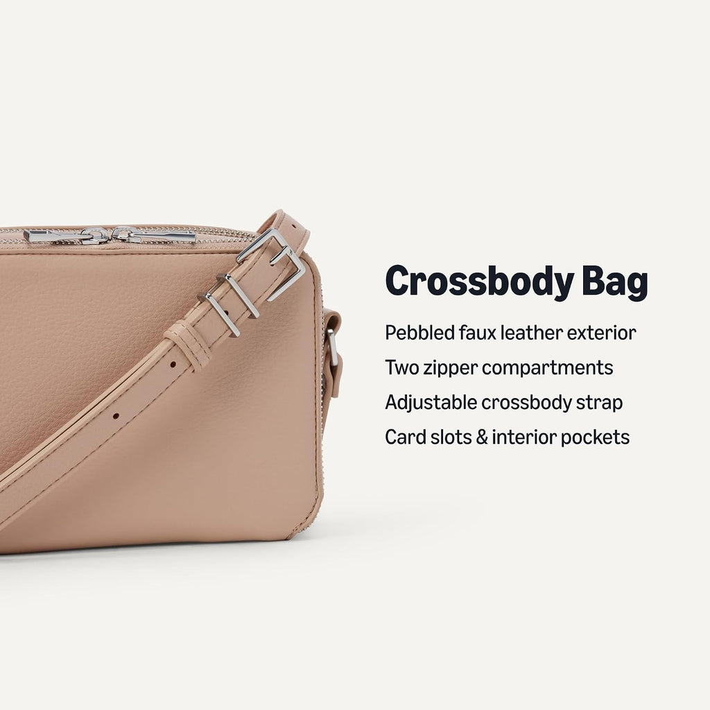 Amazon Essentials Women's Boxy Crossbody Bag