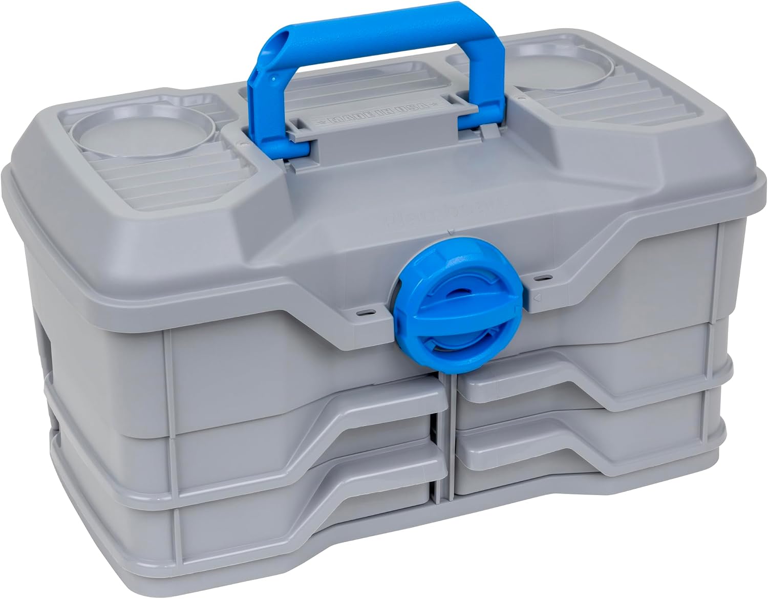Flambeau Outdoors NextGen 4/0 M Tackle Box 4 Pivot Trays 23 Slots, Blue
