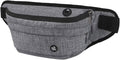 WATERFLY Running Belt Fanny Pack: Runner Marathon Jogging Waist Pack Sport Workout Exercise Fitness Phone Holder Belt for Men Women Jogger Slim Waistband Black
