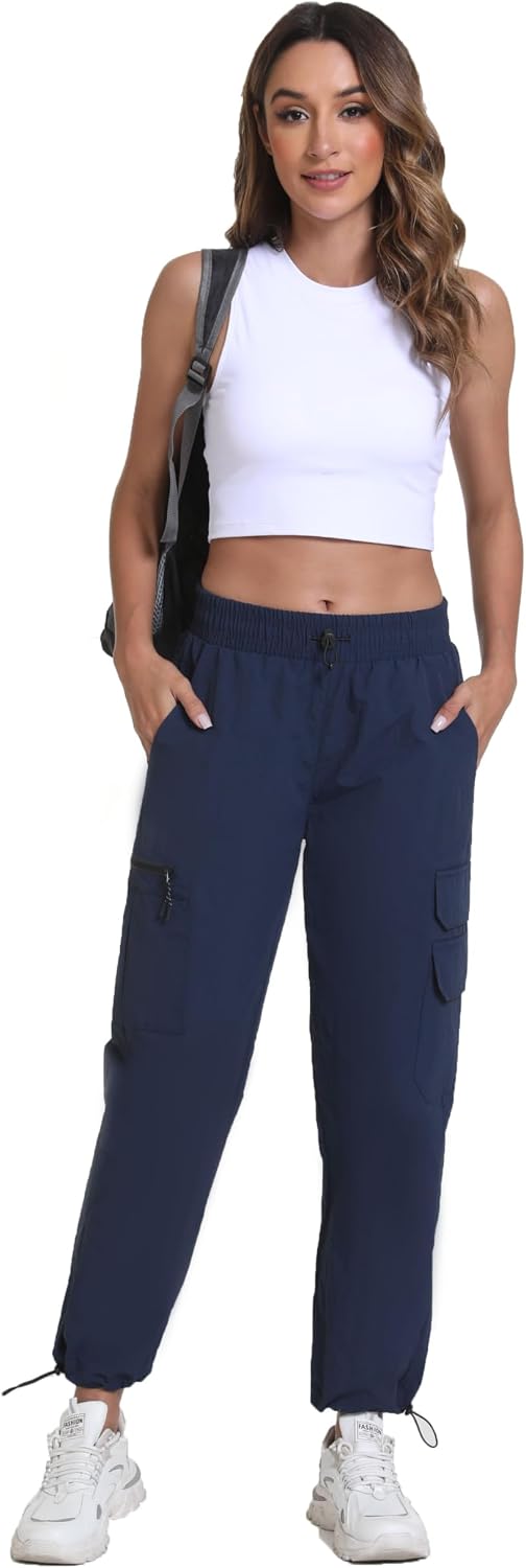 Rrosseyz Women's Hiking Pants with Pockets Lightweight Water Resistant