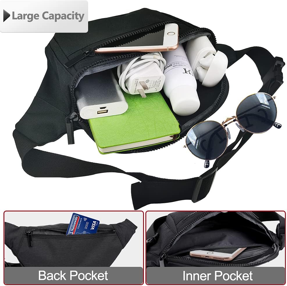AIKENDO Fanny Pack for Men Women, Crossbody Waist Bag Pack Phone Bag