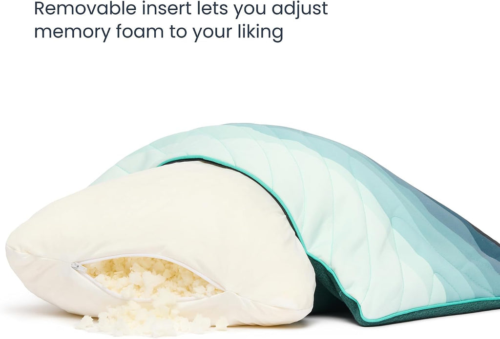 Rumpl Camp Pillow - Packable, Adjustable Comfort, Cascade Fade