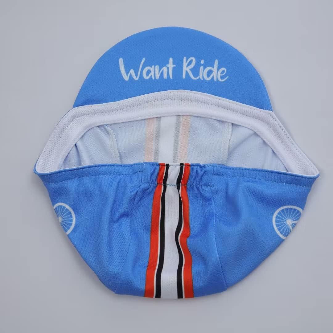 Man's Cycling Cap - Polyester Road Cycling Hat-Under Helmet - Cycling Helmet Liner Breathable&Sweat Uptake