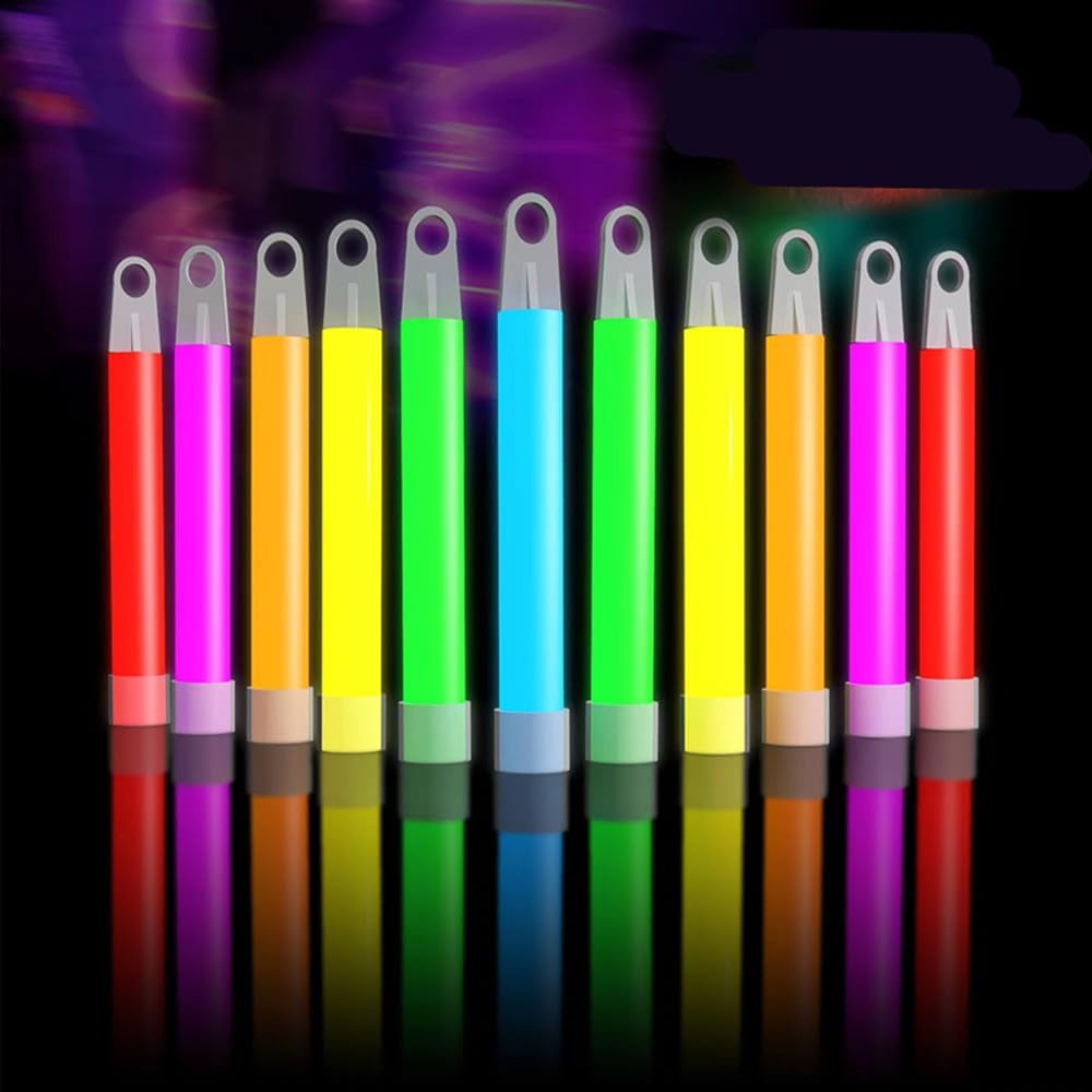 Glow Fever Glow Sticks 100pk Premium Glow In The Dark Light Up with Lanyards, For Party Supplies, Party Favors, Birthday, Halloween, Super Bright, Lasts Up to 12 hrs