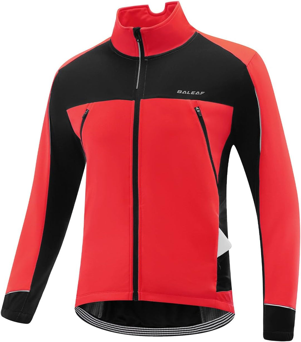 baleaf Men's Cycling Winter Jacket Windproof Softshell Thermal Warm Pockets