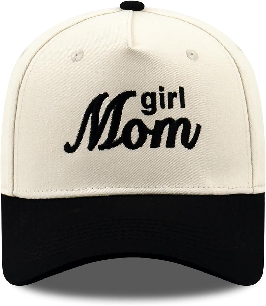 Embroidered Boy Girl Dad Mom Two-Tone Baseball Cap, Classic Dad Hat for Men Women His Her, Family Theme Gift Ideas