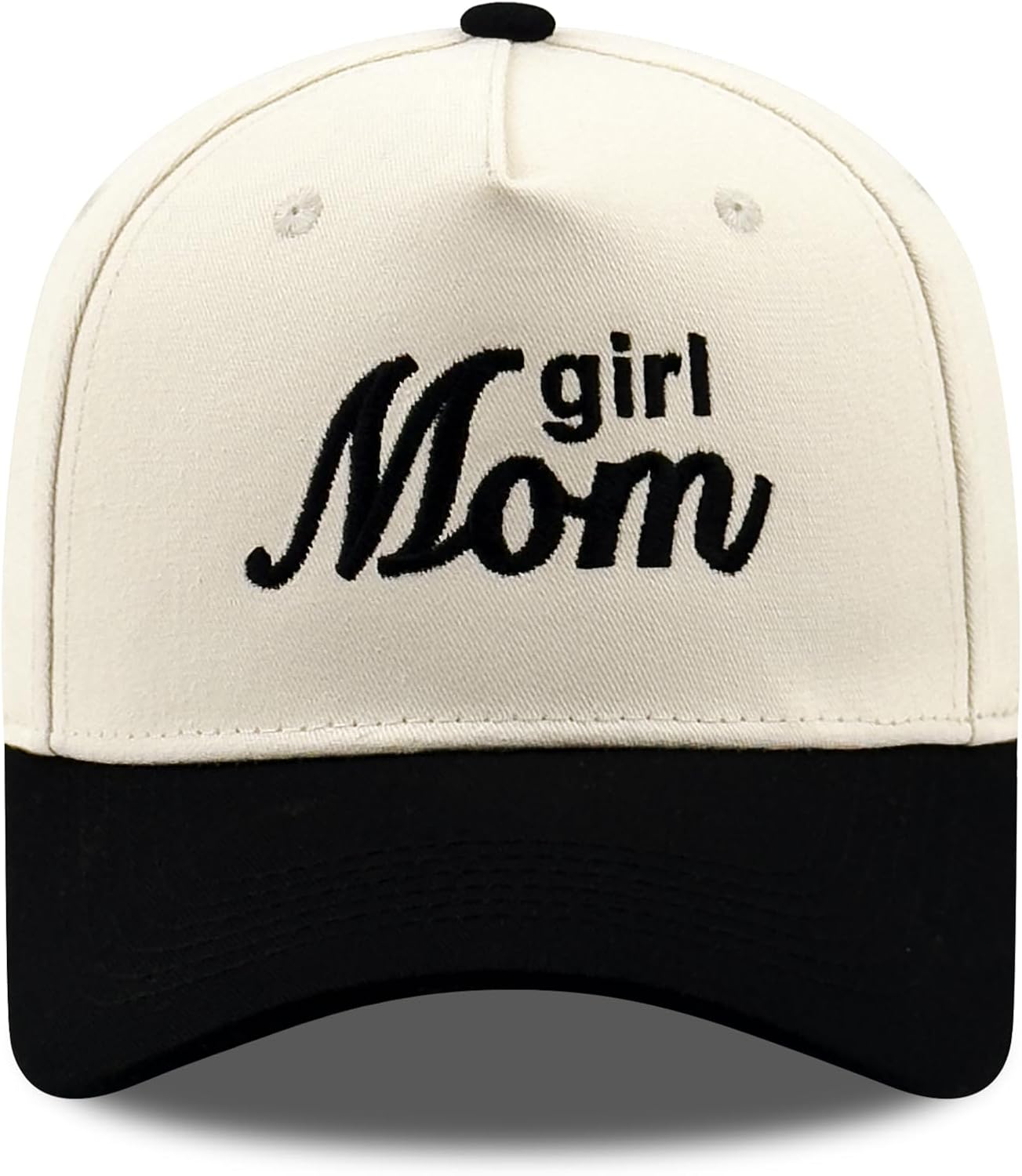 Embroidered Boy Girl Dad Mom Two-Tone Baseball Cap, Classic Dad Hat for Men Women His Her, Family Theme Gift Ideas