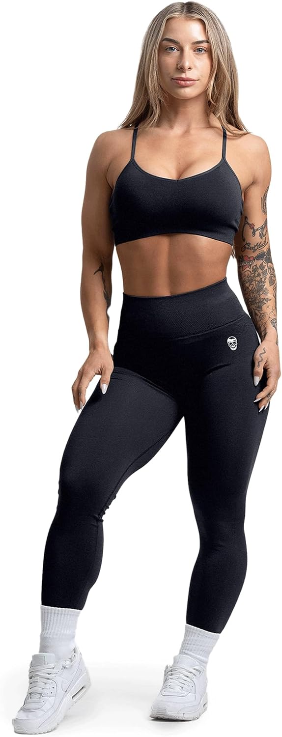 Gymreapers Seamless Sports Bra for Women - Wireless Compression Padded Supportive Bras for Gym, Yoga, & Fitness