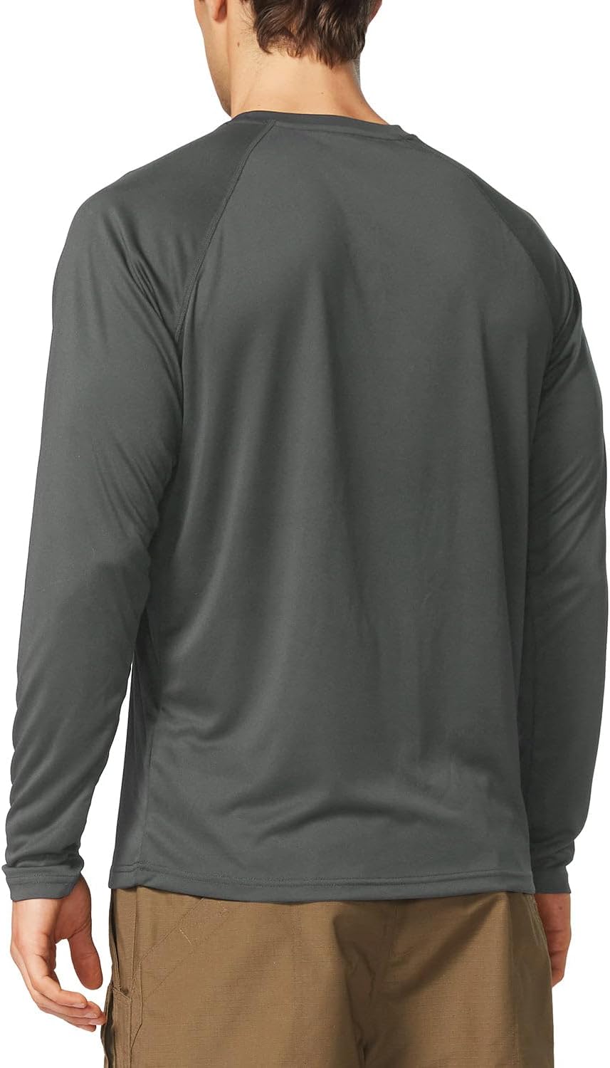 baleaf Men's UPF 50+ Sun Protection Shirts Long Sleeve Rash Guard