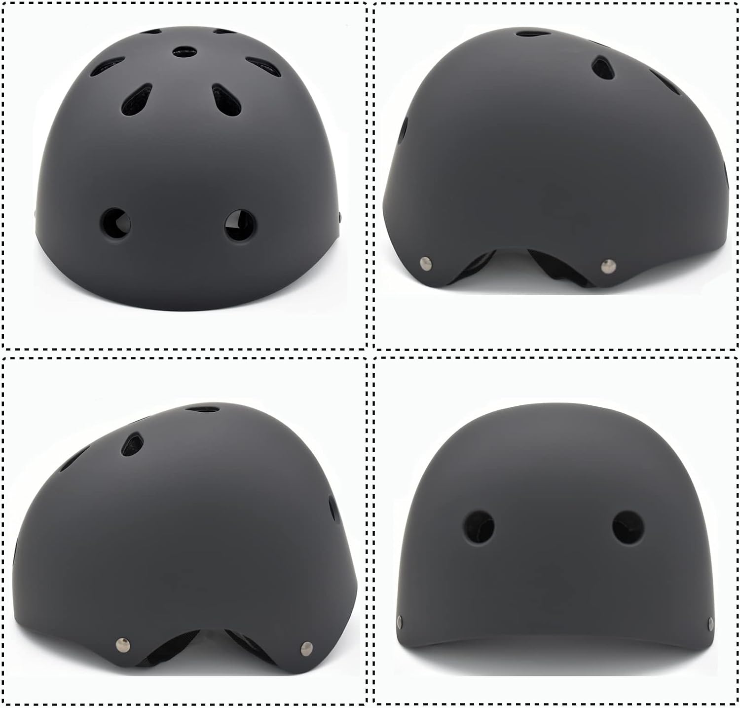 Kids Helmet Set with Knee Pads Elbow Pads Wrist Guards,Adjustable Helmet for Toddler Kids&Youth,3~14yrs Girl Boy Kids Protective Gear Set for Roller Skate Scooter Inline skatings Longboard