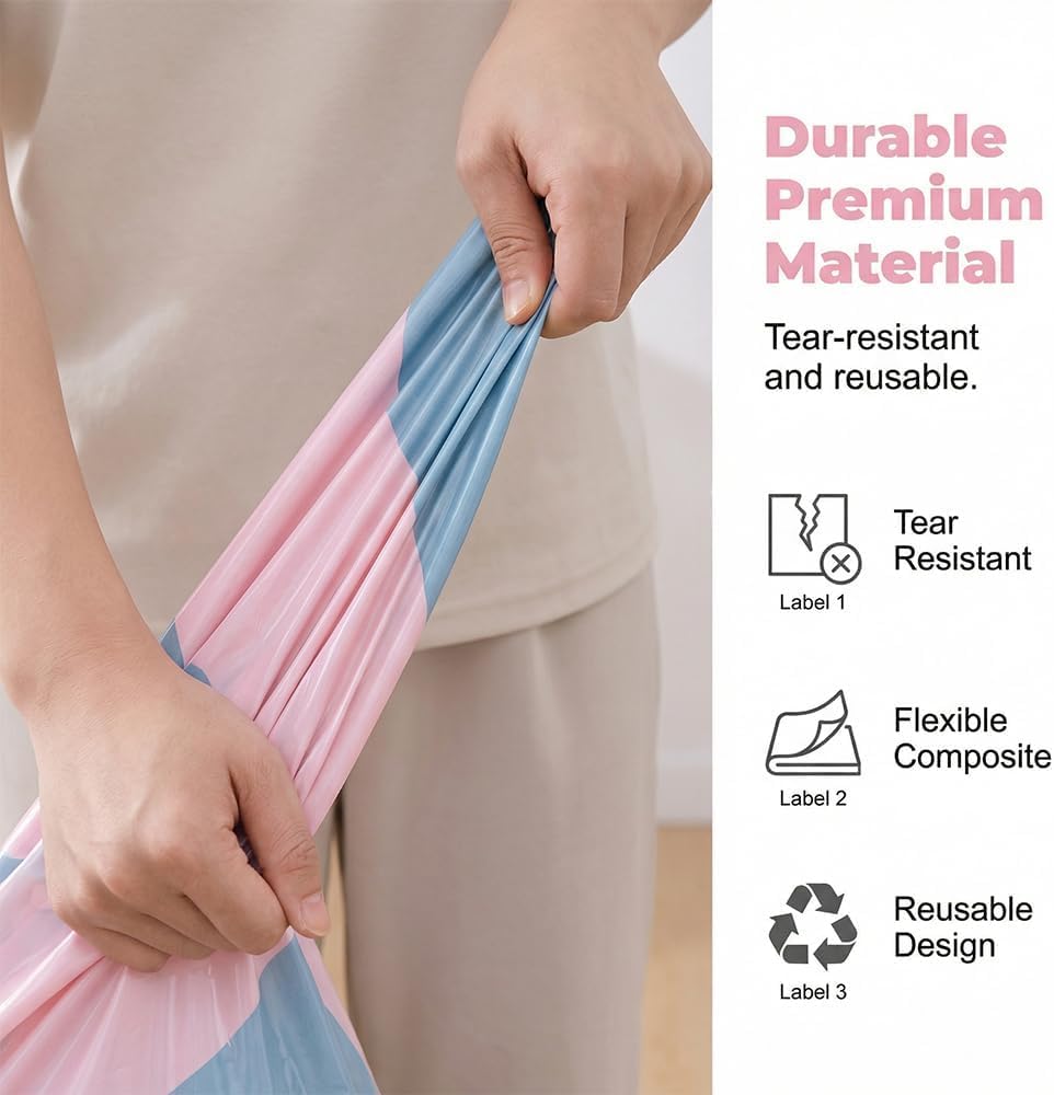 No-Pump Vacuum Storage Bags 2026 Cube Compression Space Saver Bags - Upgrade Large Storage Compression Bags No-Pump 3D Vacuum Storage Bags for Clothes, Comforters, Blankets (19 * 27in-5ps)