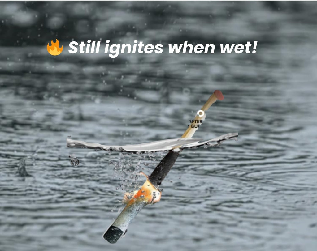 eGreen Magnesium Fire Starter: Waterproof Matches, Ferro Rod & Rope Options