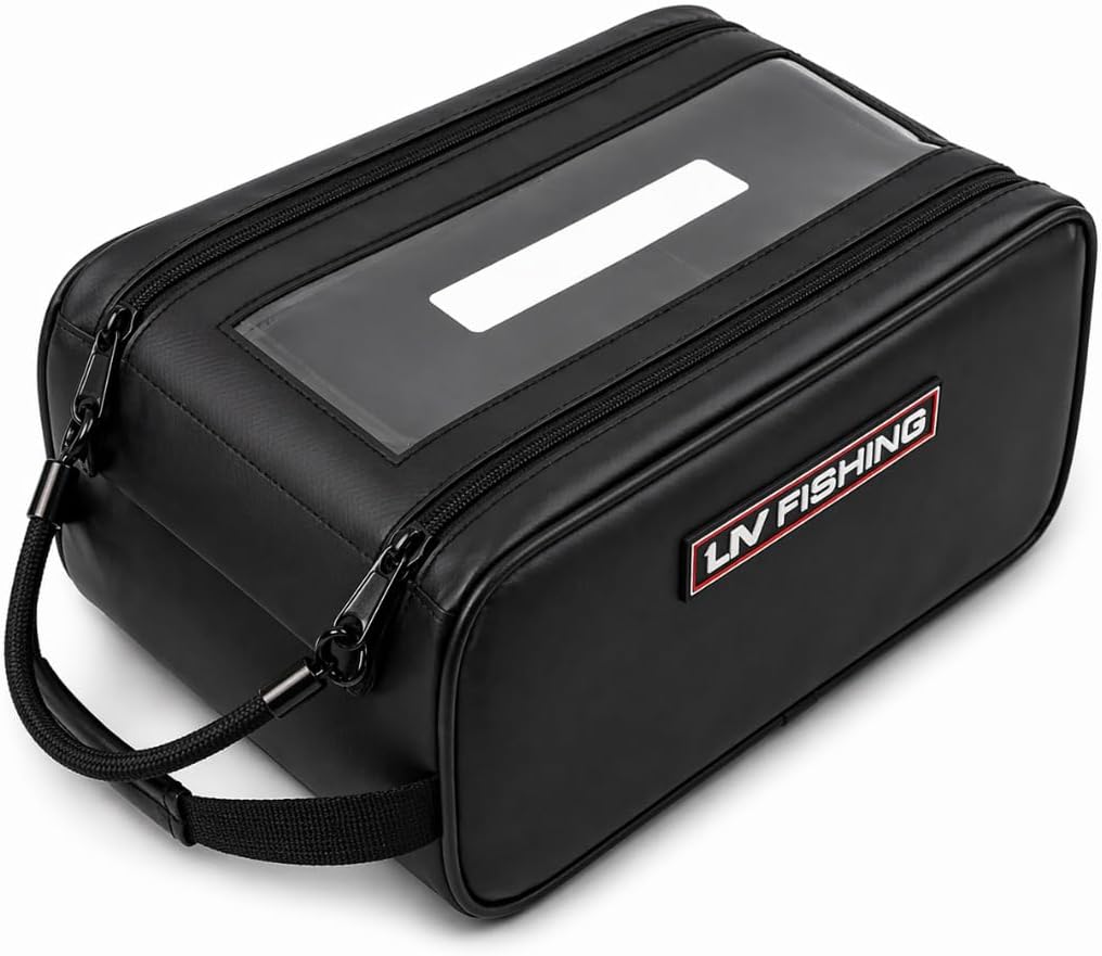 LIV FISHING EZ PRO Tackle Bag - Pull Handle, Clear Window, Fits 25+ Baits