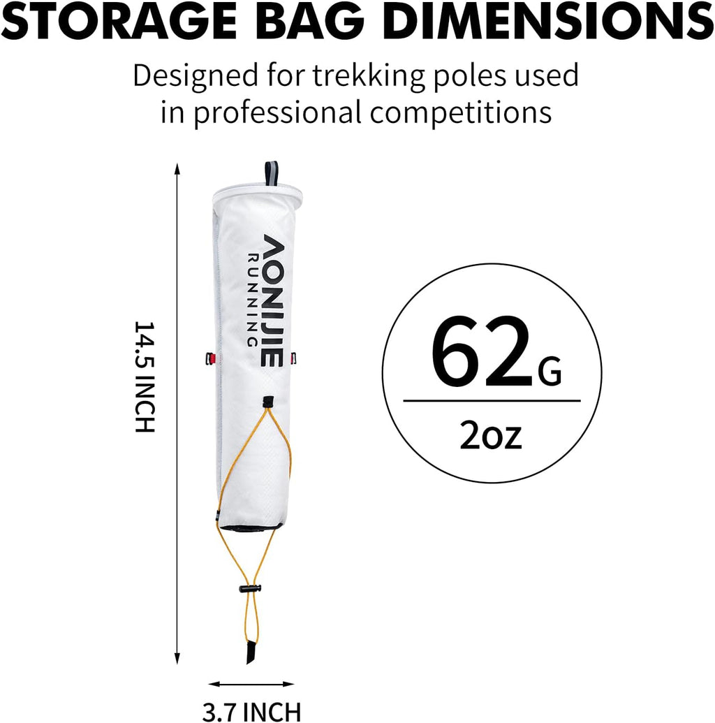 AONIJIE Trekking Pole Storage Bag, Waterproof Hiking Pole Carry Bag with Drain Hole