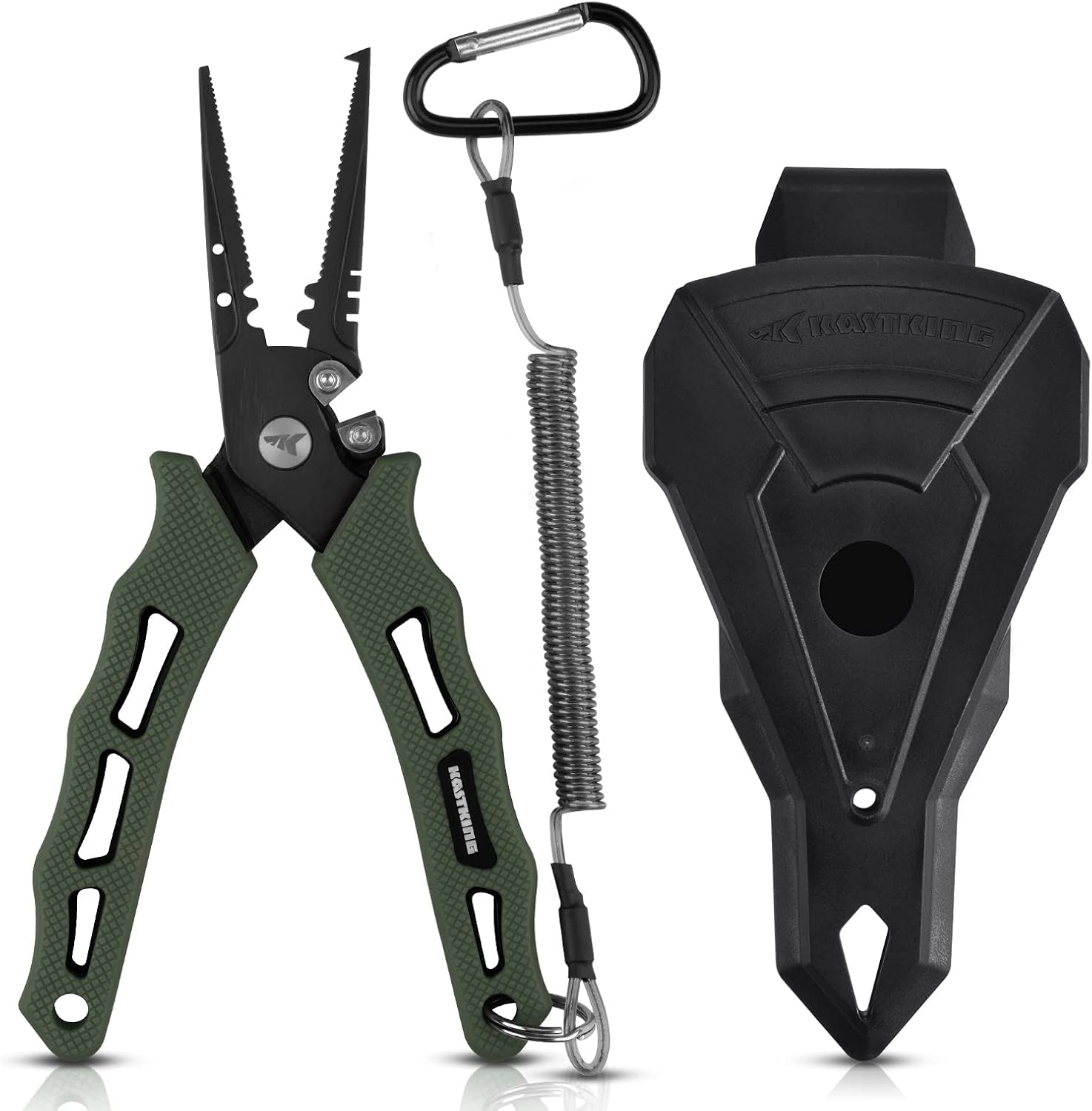 KastKing Cutthroat 7 inch Fishing Pliers, Ice Fishing, Gift for Men