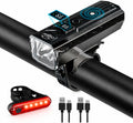 Front & Rear Bike Light Kit, IPX6 Waterproof Rechargeable Bicycle Light