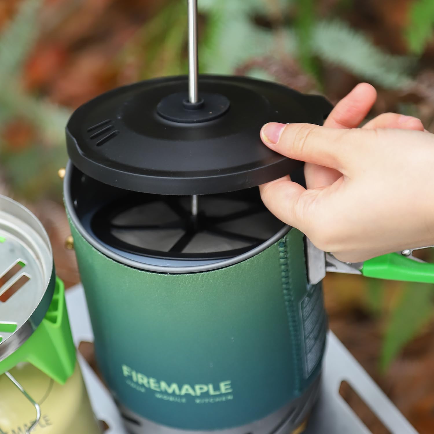 Fire-Maple Fixed Star X2 Backpacking Camping Stove System, Green Ombre
