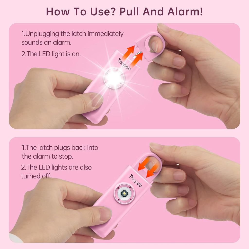 Personal Safety Alarm for Women – Superior Loud Siren & SOS Strobe